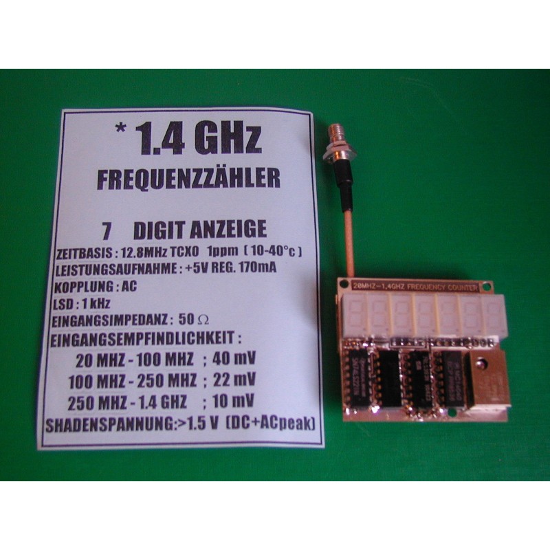 Fréquencemètre 1,4 Ghz