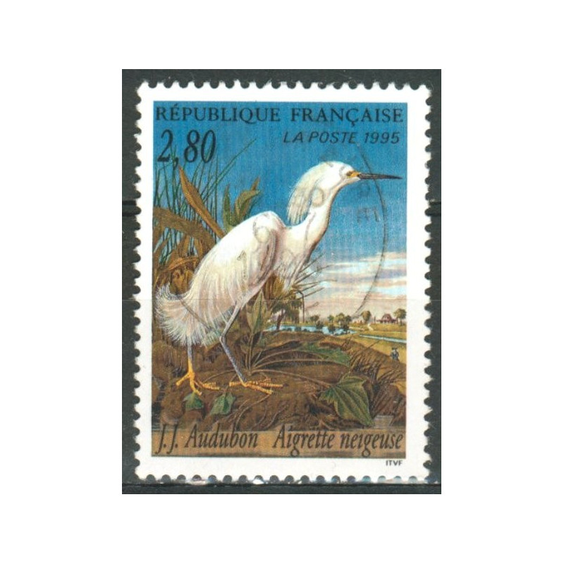 N 2929  Oiseaux, Aigrette neigeuse